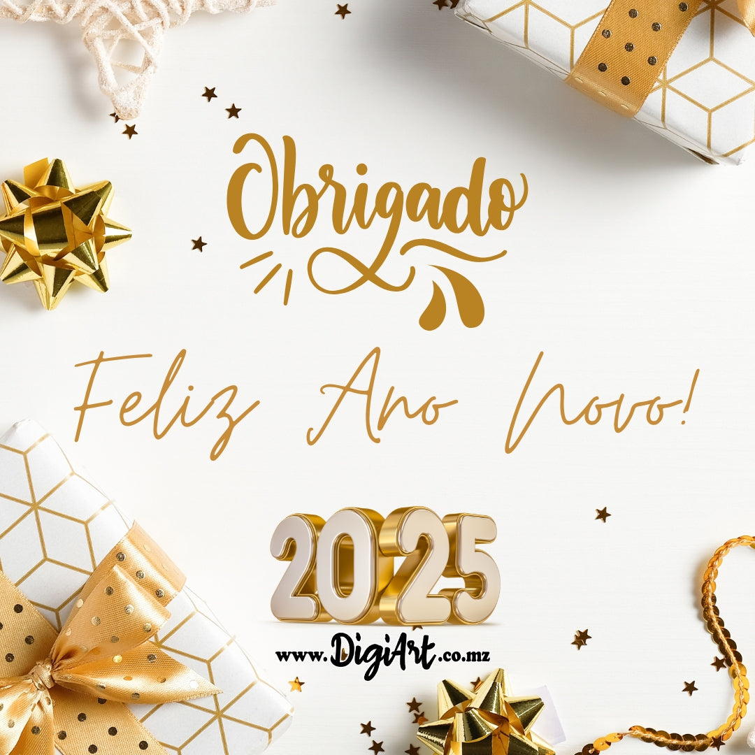 Promoção de Fim de Ano: Obrigado e Feliz Ano Novo!