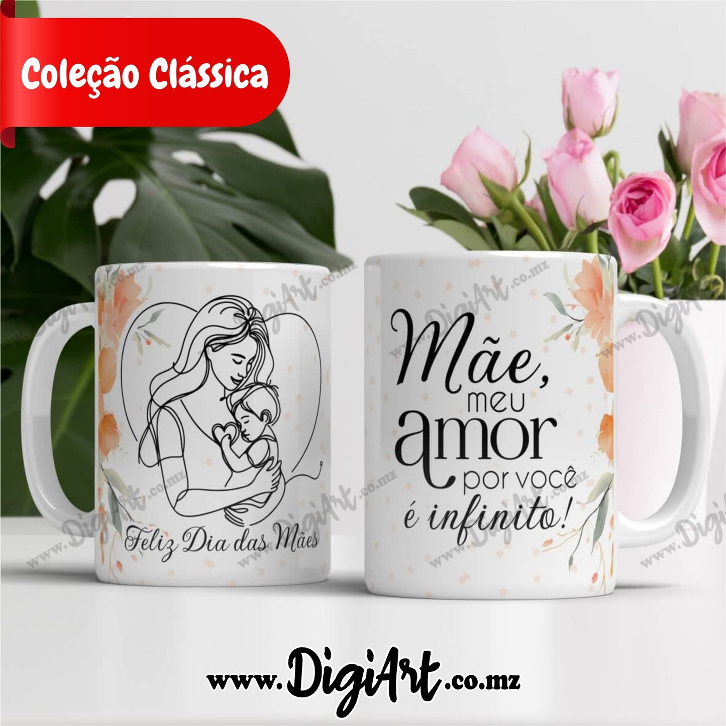 Chavena Clássica para Mãe