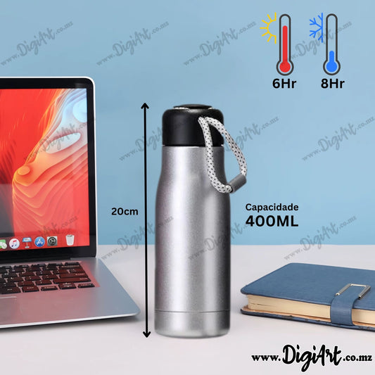 Garrafa Térmica Esportiva Personalizada 400ml – Inox