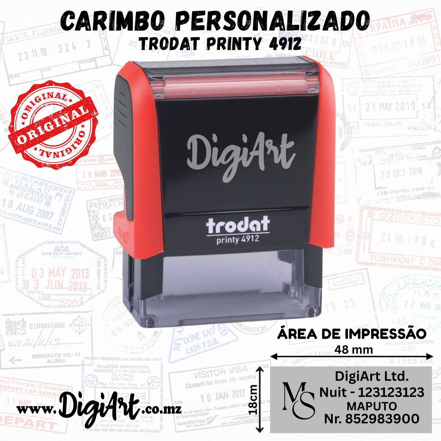 Carimbo Personalizado Trodat Printy 4912