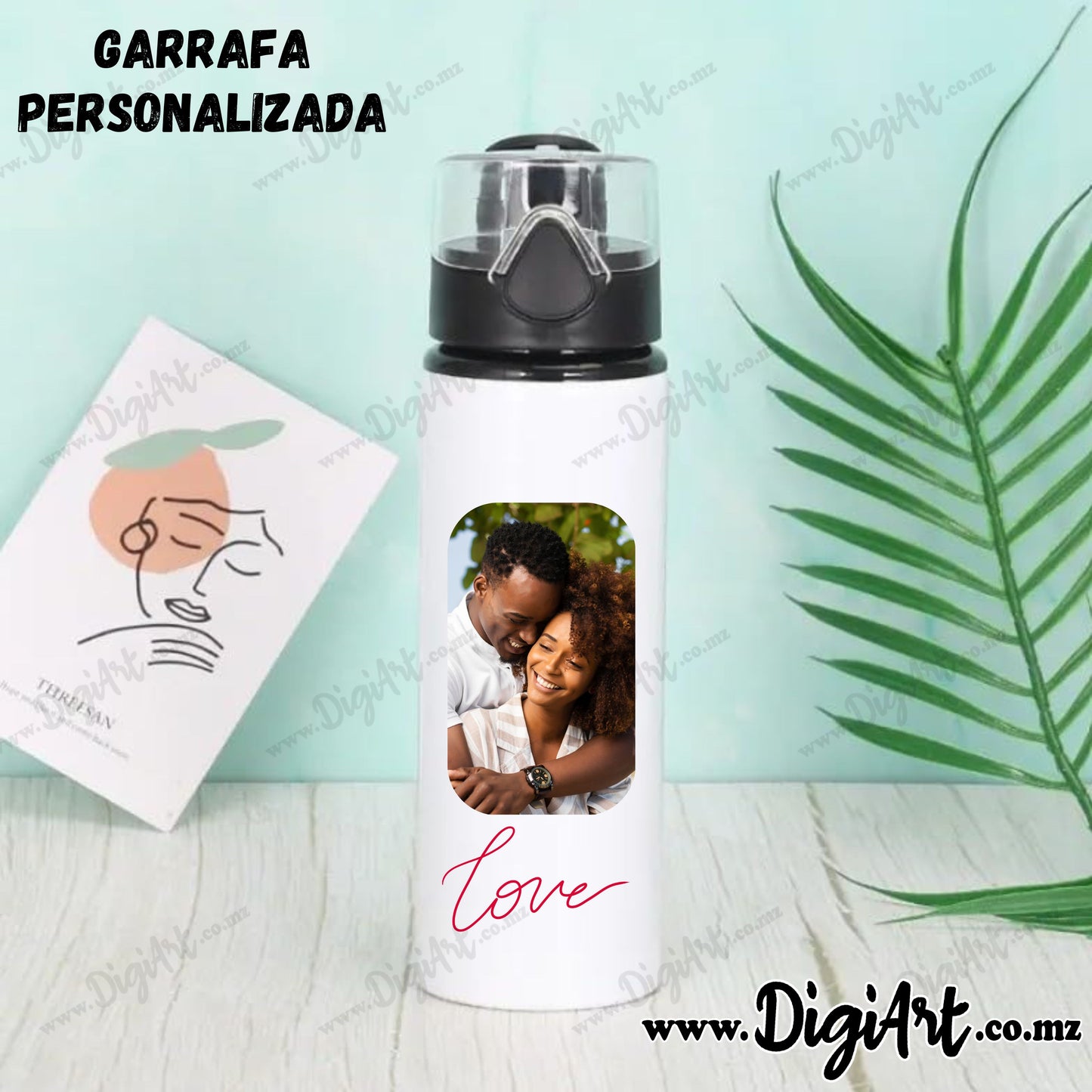 Garrafa aluminio com Tampa 750ml