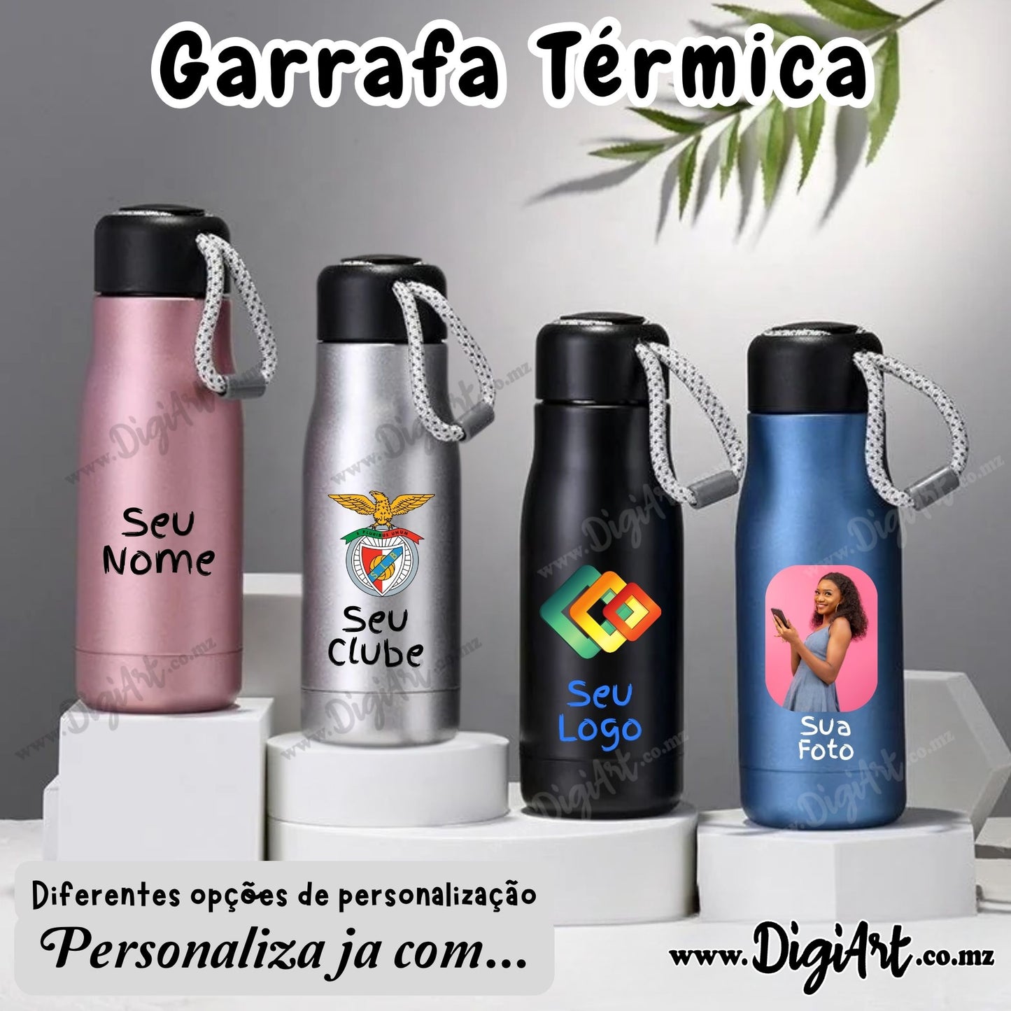 Garrafa Térmica Esportiva Personalizada 400ml – Inox