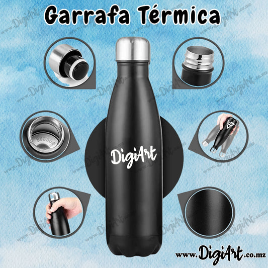 Garrafa Térmica 500ml – Personalizada do Seu Jeito!