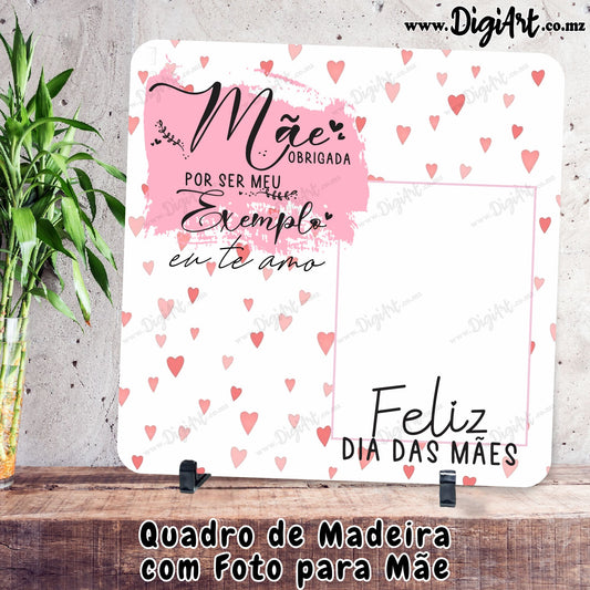 Quadro Quadrado para Mãe 30x30cm