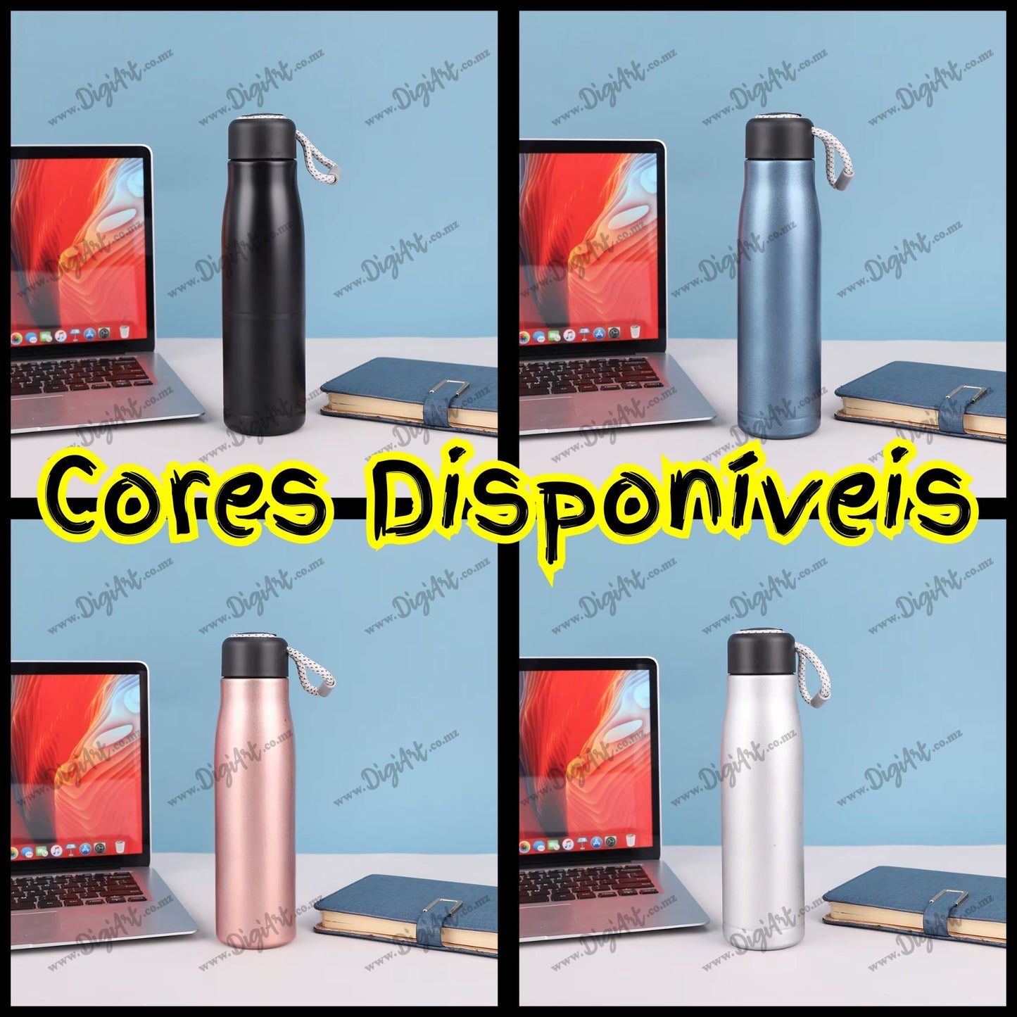 Garrafa Térmica Esportiva Personalizada 500ml – Inox