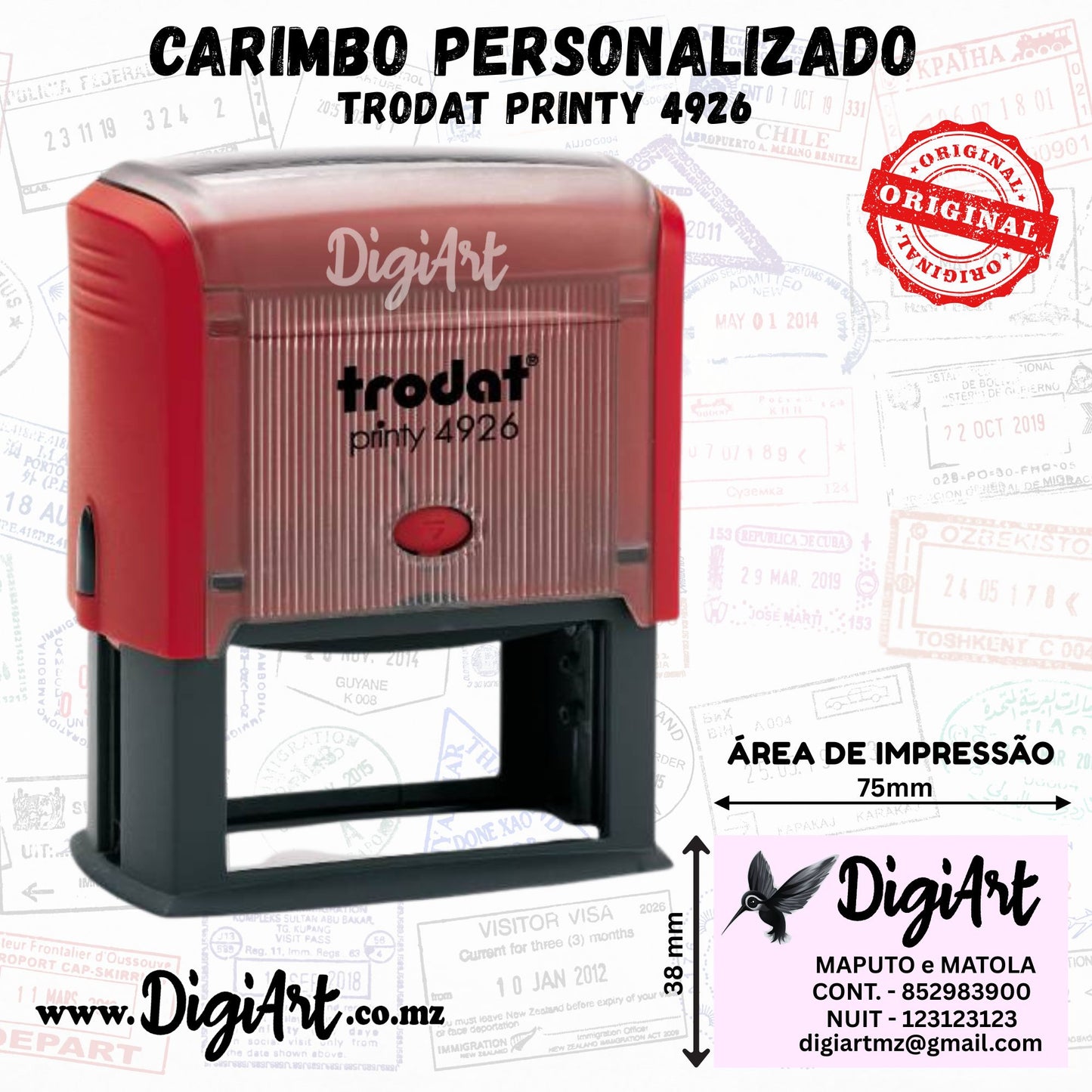 Carimbo Personalizado Trodat Printy 4926