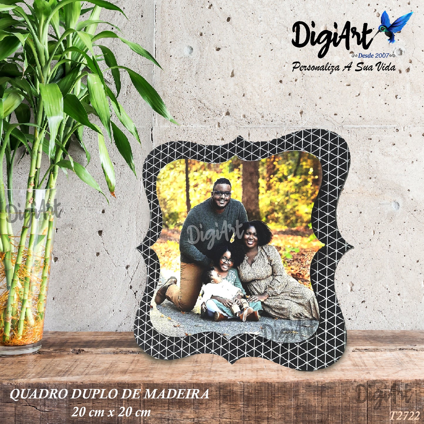 Quadro de Madeira, Bracket 20x20