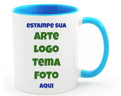Caneca Personalizada Azul Claro