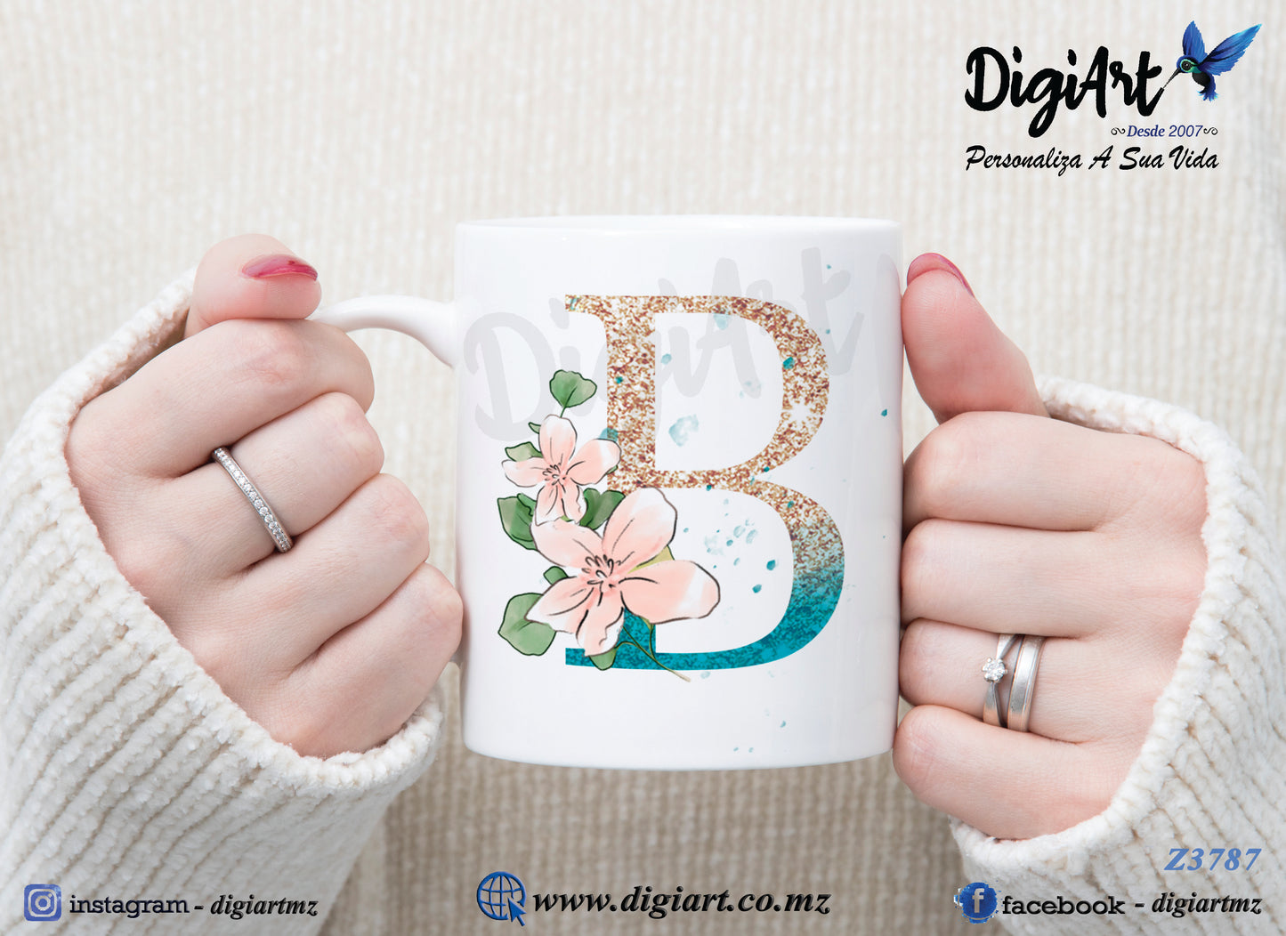 Design para Caneca Personalizada Alfabetos - 1