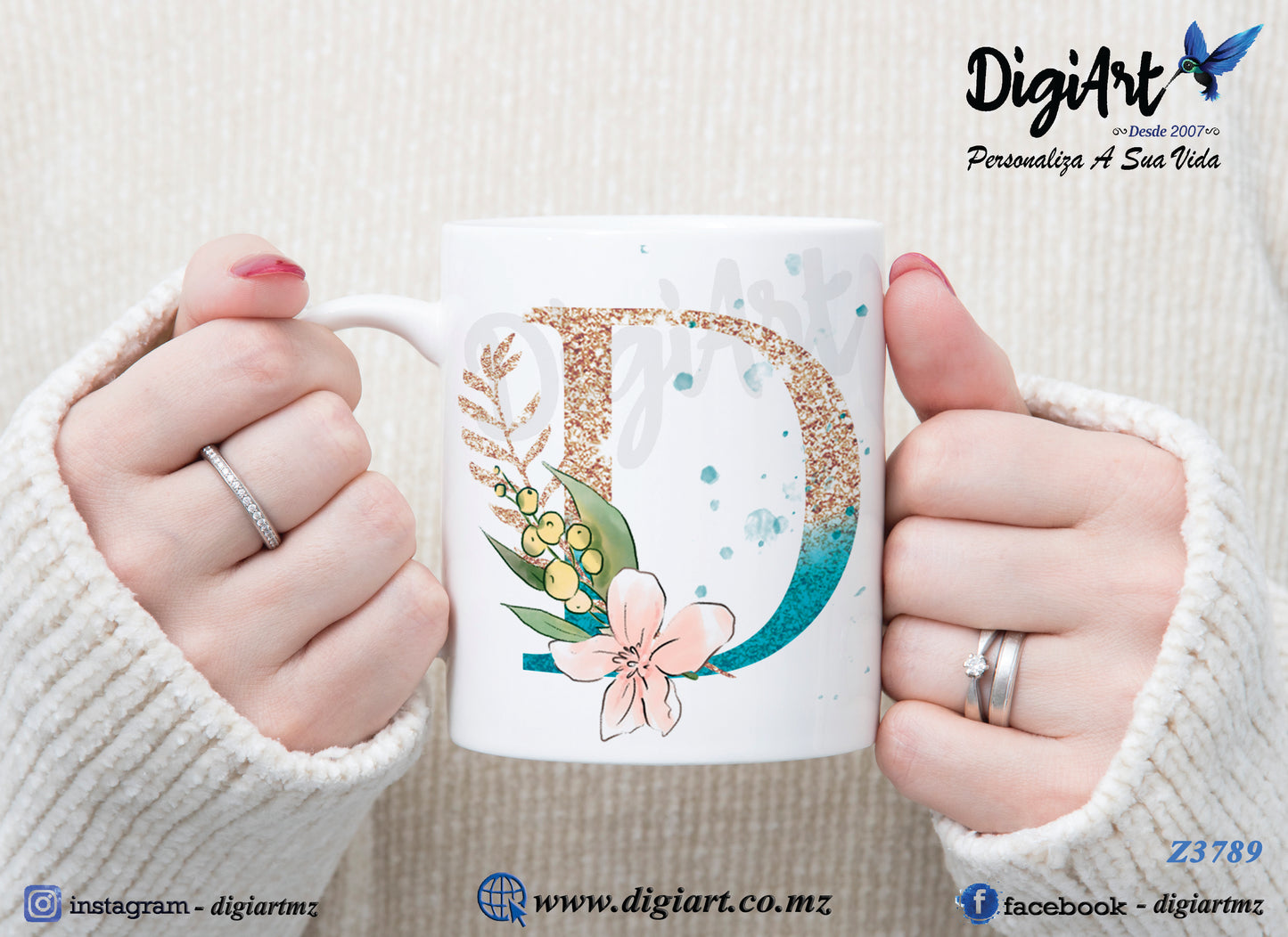 Design para Caneca Personalizada Alfabetos - 1