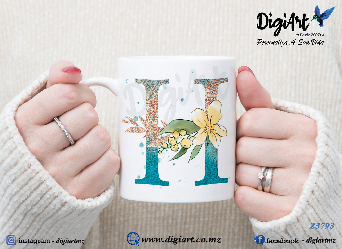 Design para Caneca Personalizada Alfabetos - 1