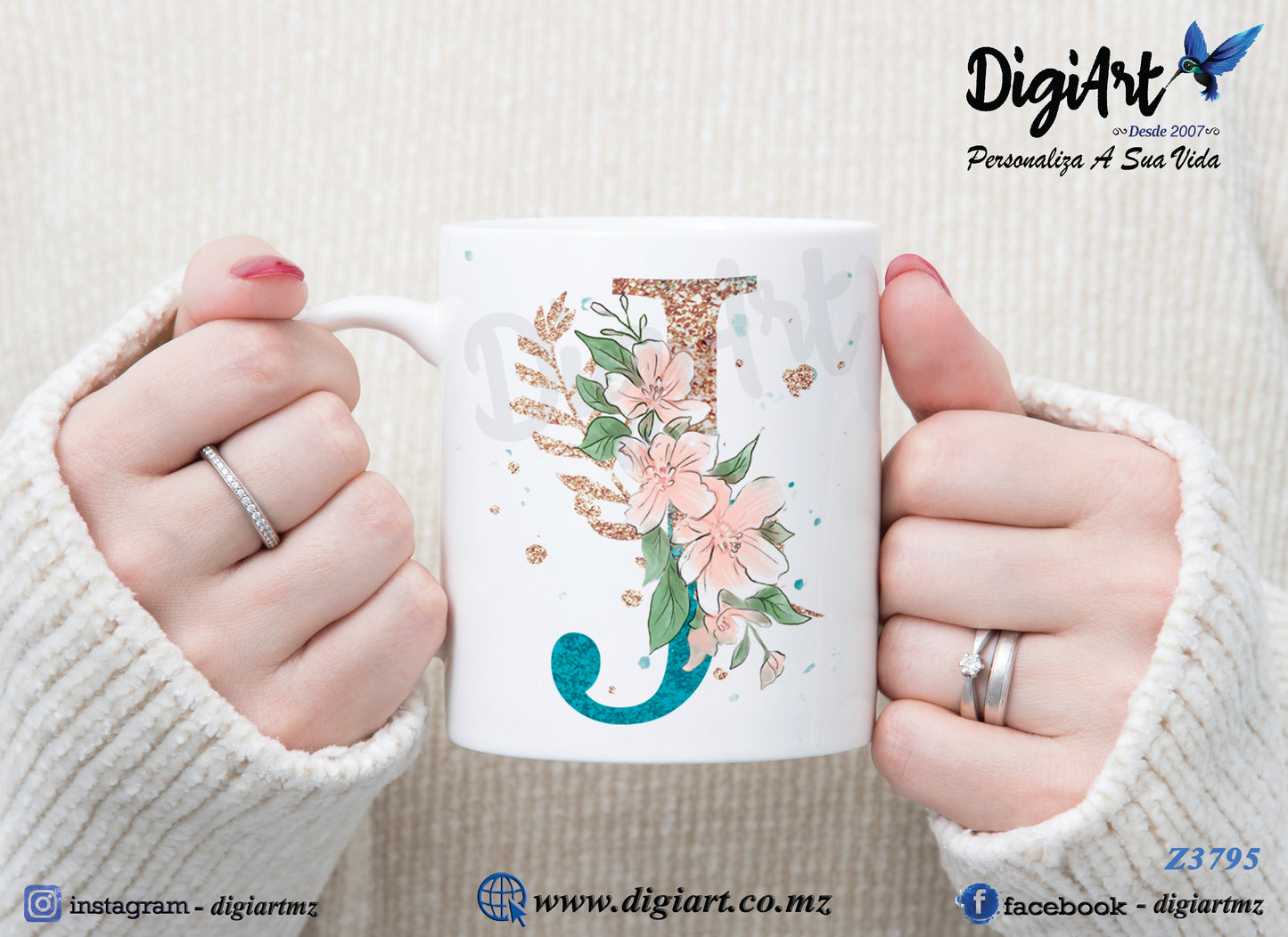 Design para Caneca Personalizada Alfabetos - 1