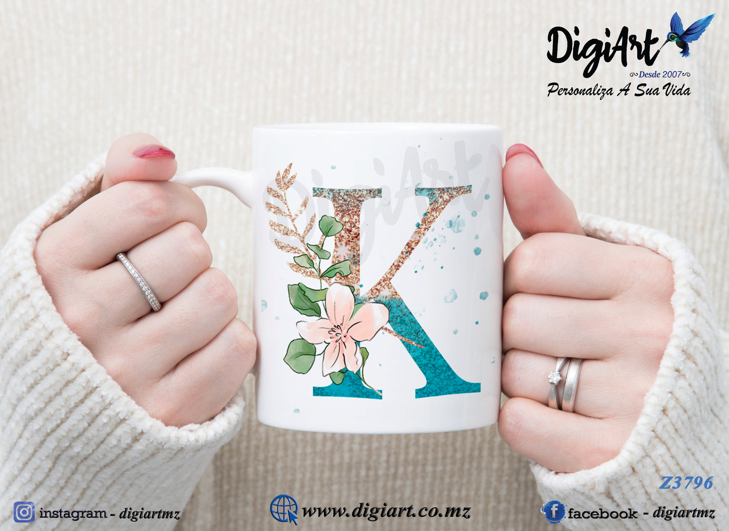 Design para Caneca Personalizada Alfabetos - 1