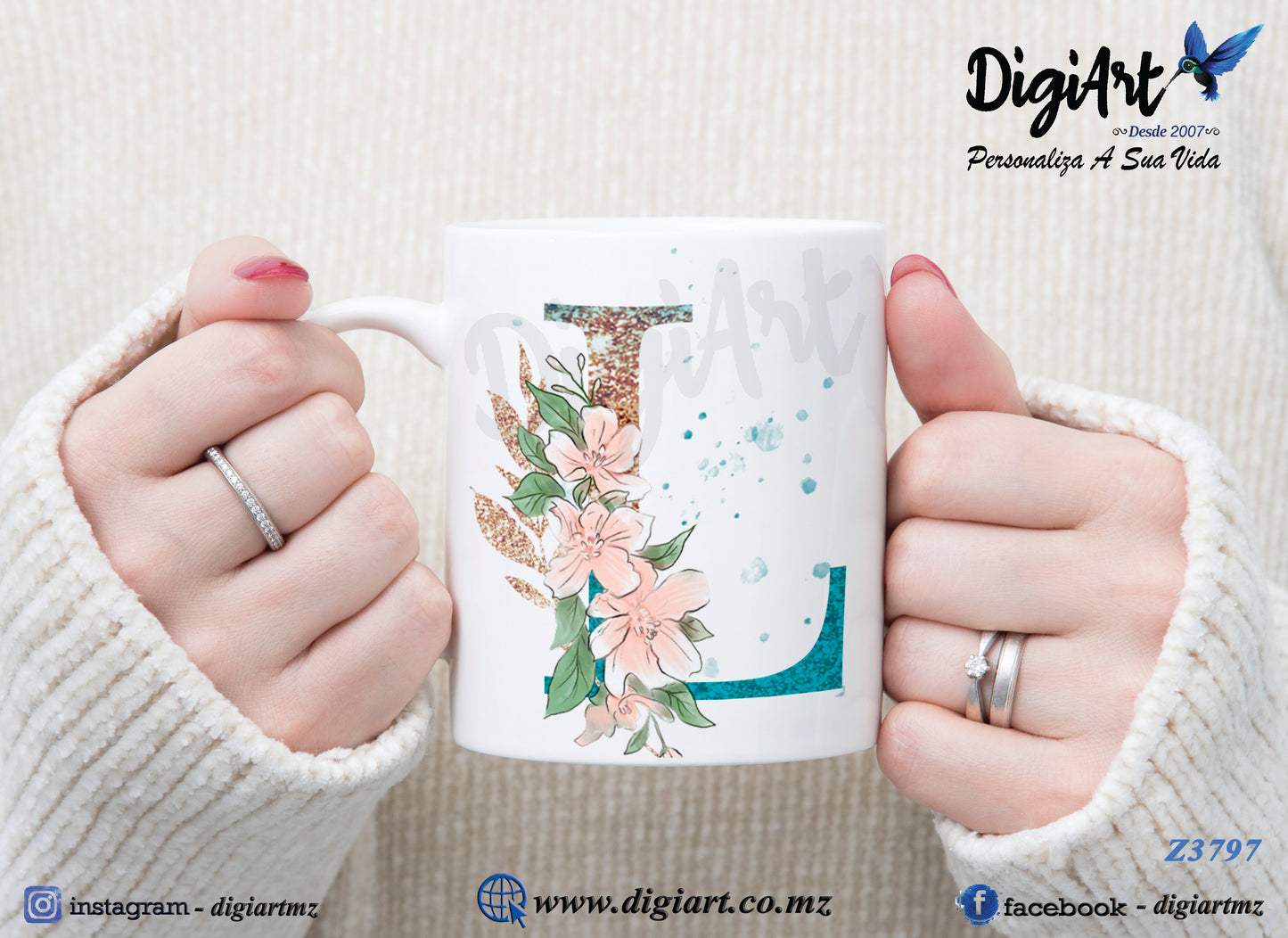 Design para Caneca Personalizada Alfabetos - 1