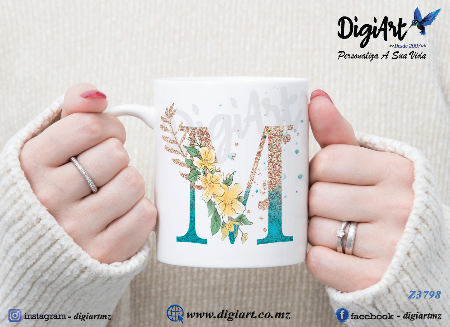 Design para Caneca Personalizada Alfabetos - 1