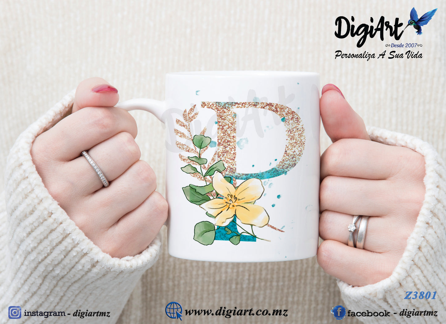 Design para Caneca Personalizada Alfabetos - 1
