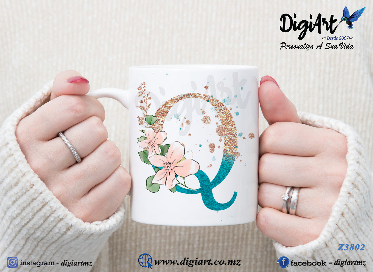Design para Caneca Personalizada Alfabetos - 1
