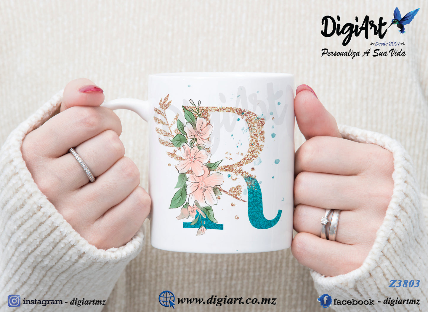 Design para Caneca Personalizada Alfabetos - 1