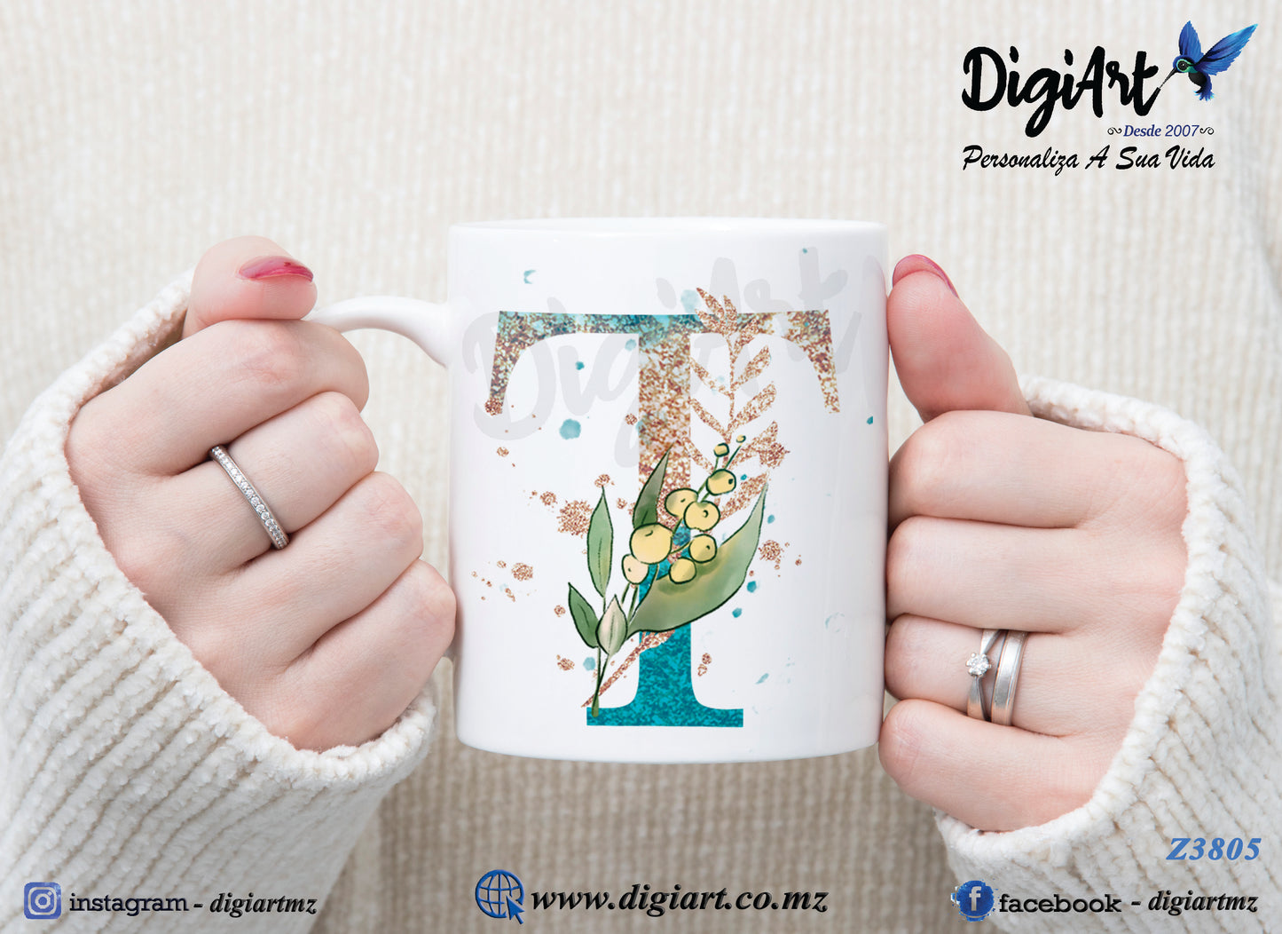 Design para Caneca Personalizada Alfabetos - 1