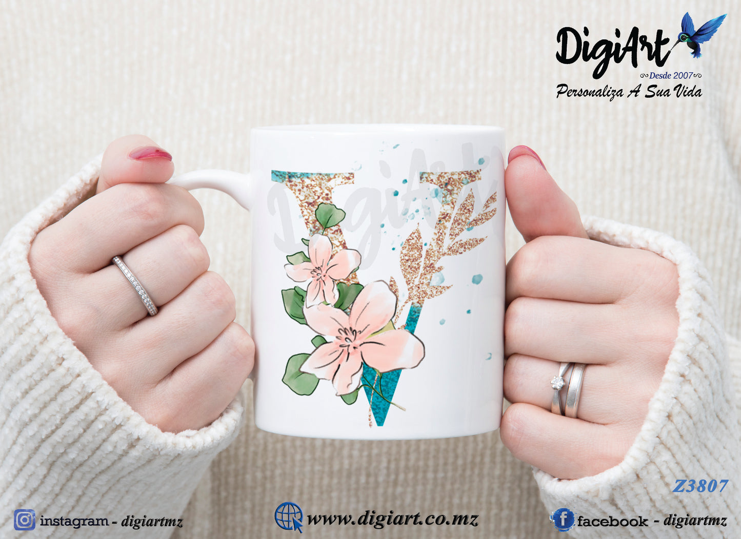 Design para Caneca Personalizada Alfabetos - 1