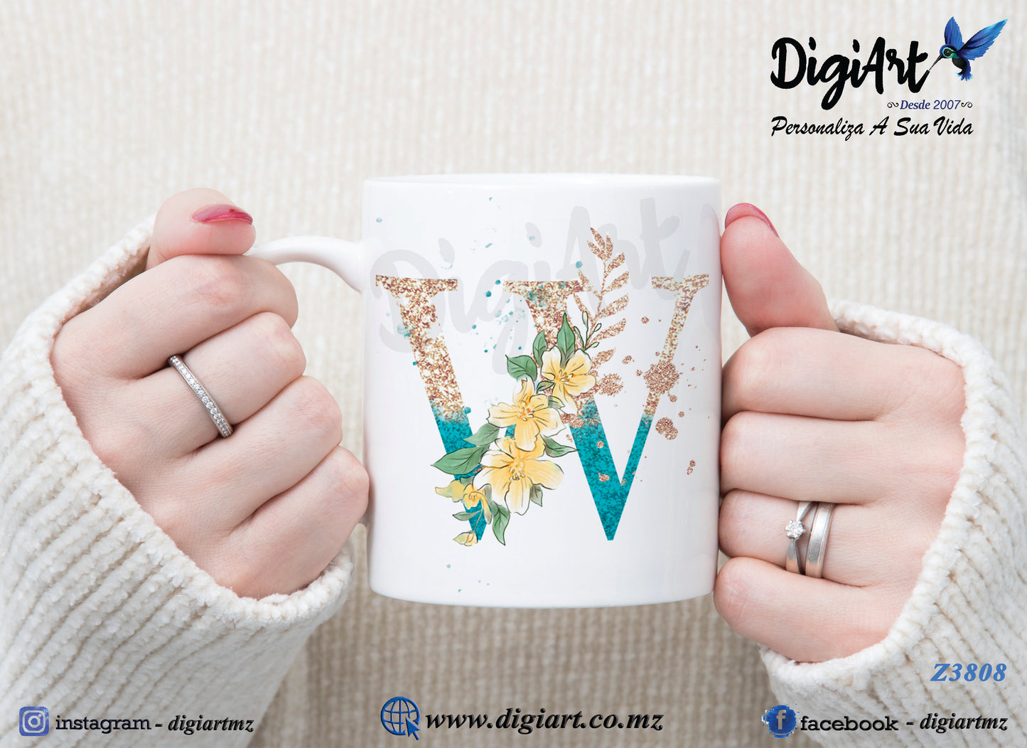 Design para Caneca Personalizada Alfabetos - 1