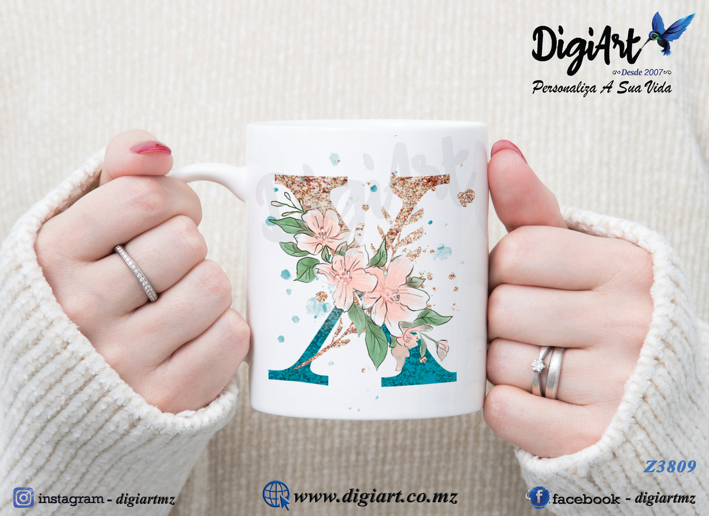 Design para Caneca Personalizada Alfabetos - 1