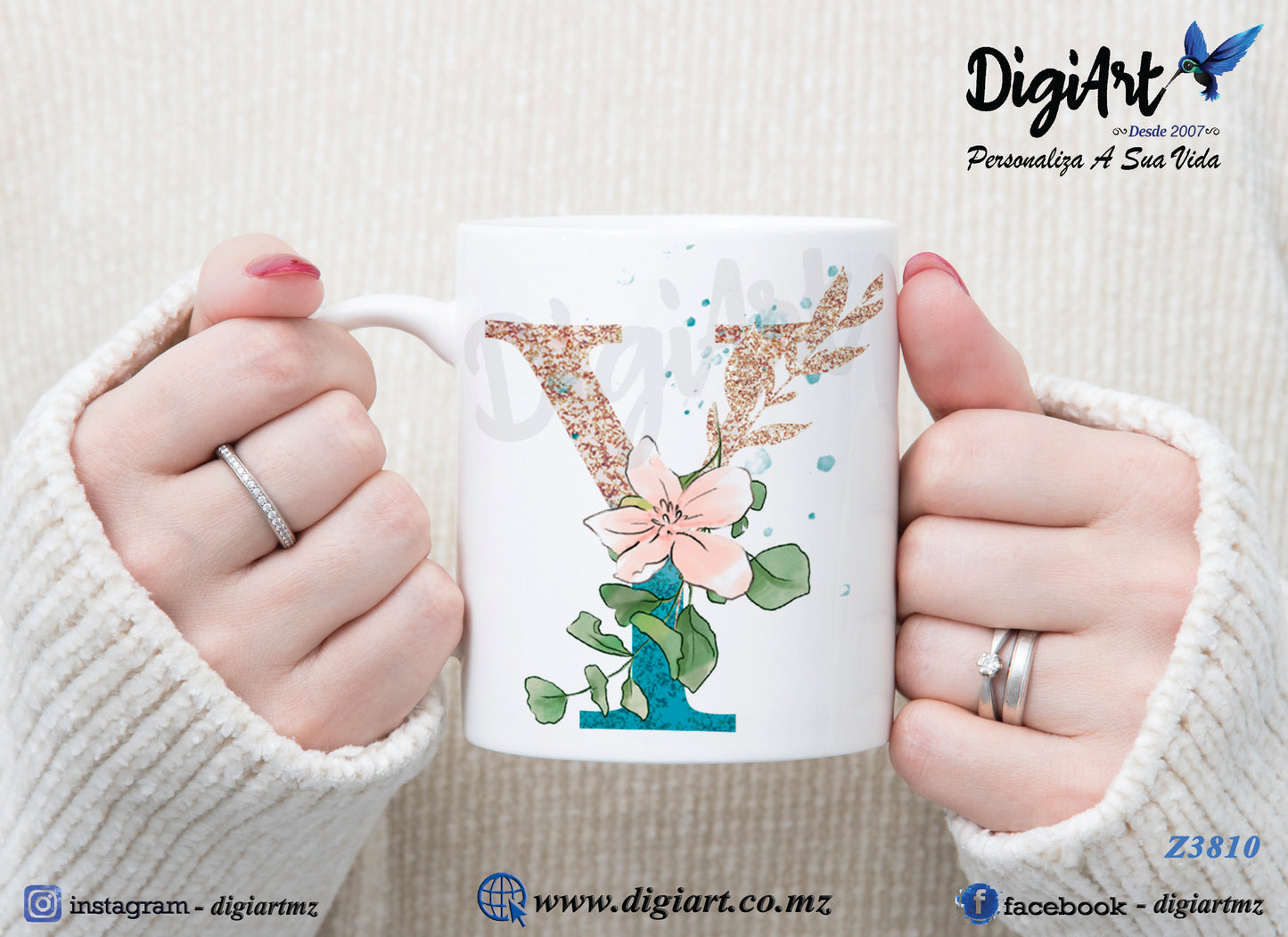 Design para Caneca Personalizada Alfabetos - 1