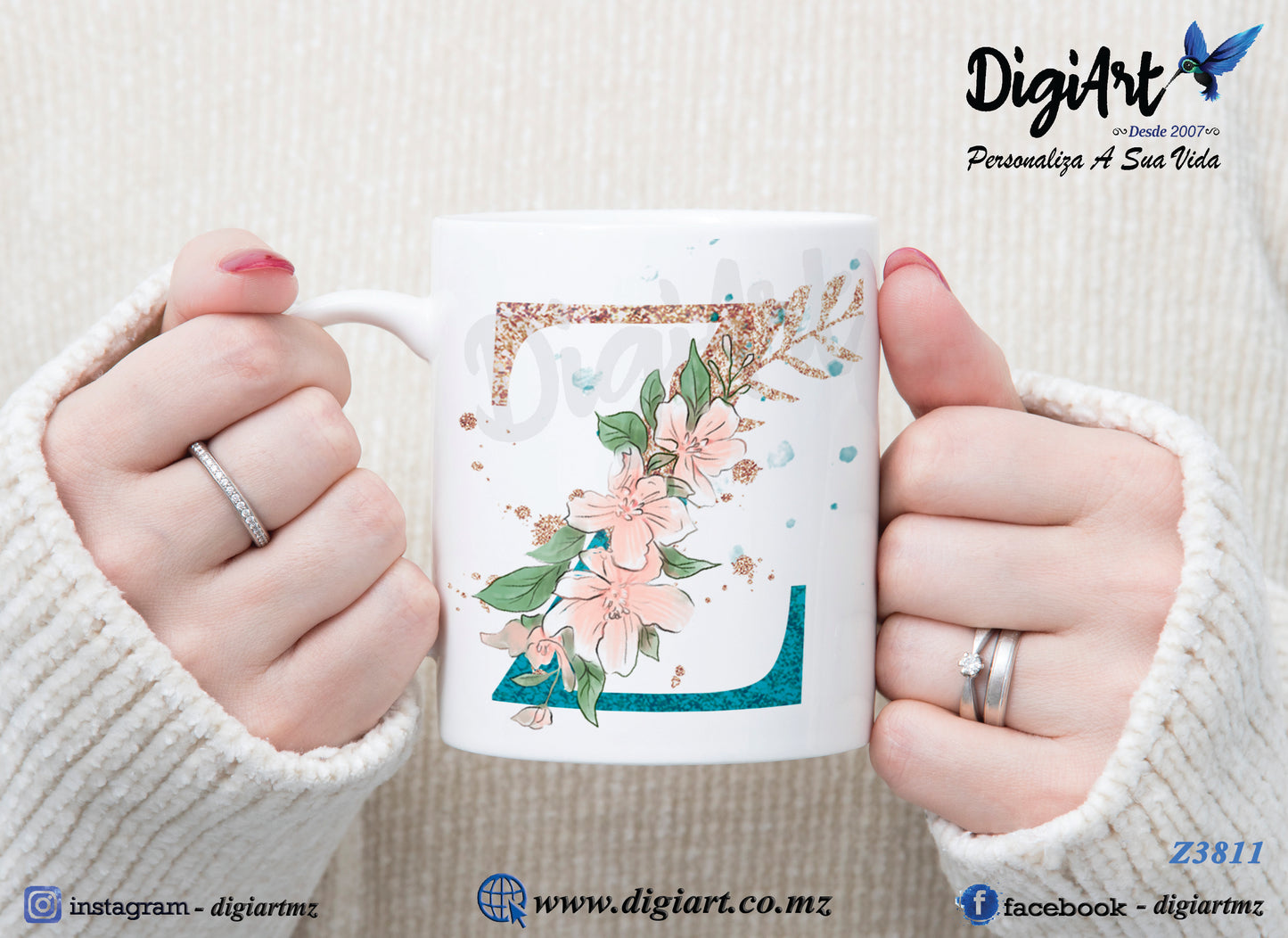 Design para Caneca Personalizada Alfabetos - 1
