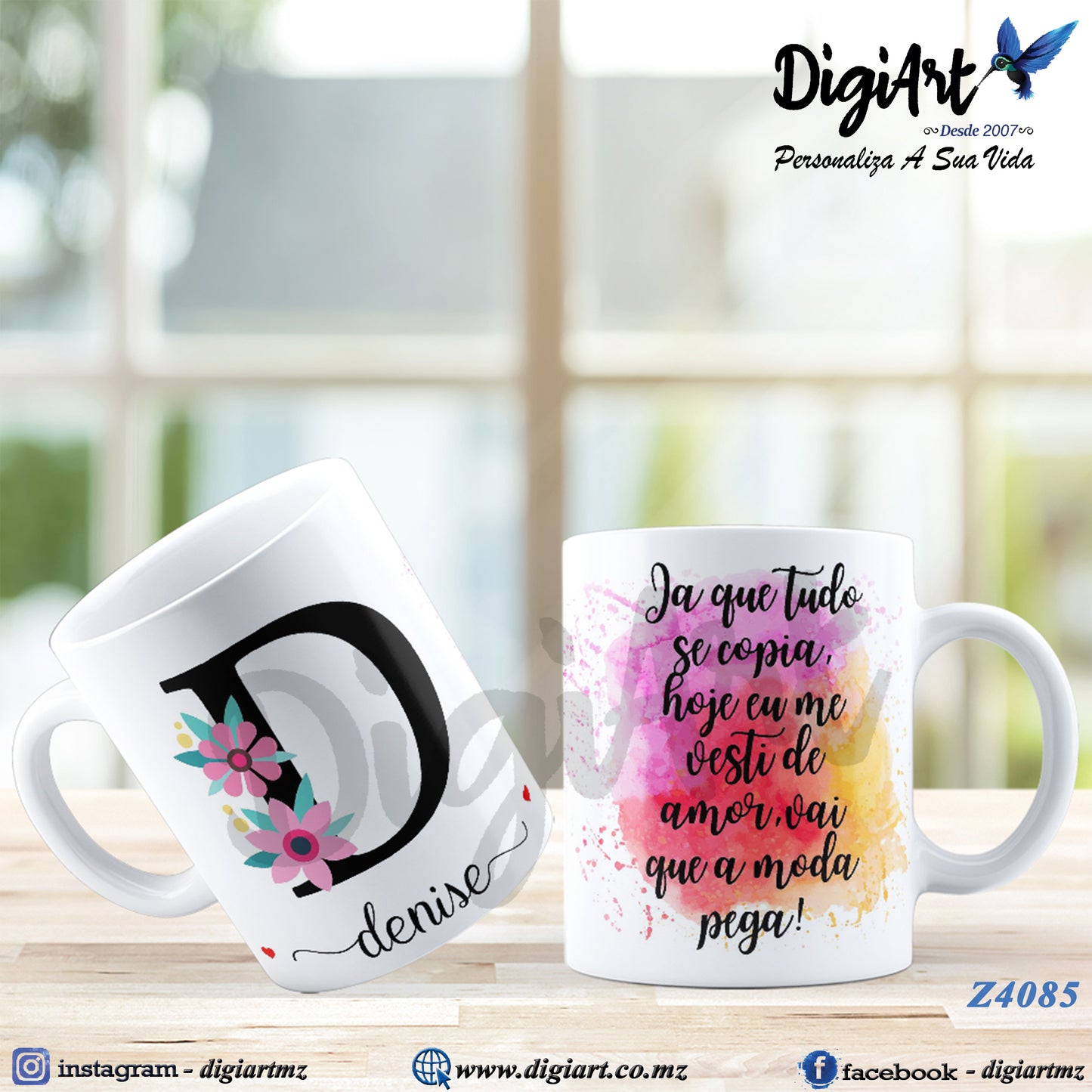 Design para Caneca Personalizada Alfabetos - 2