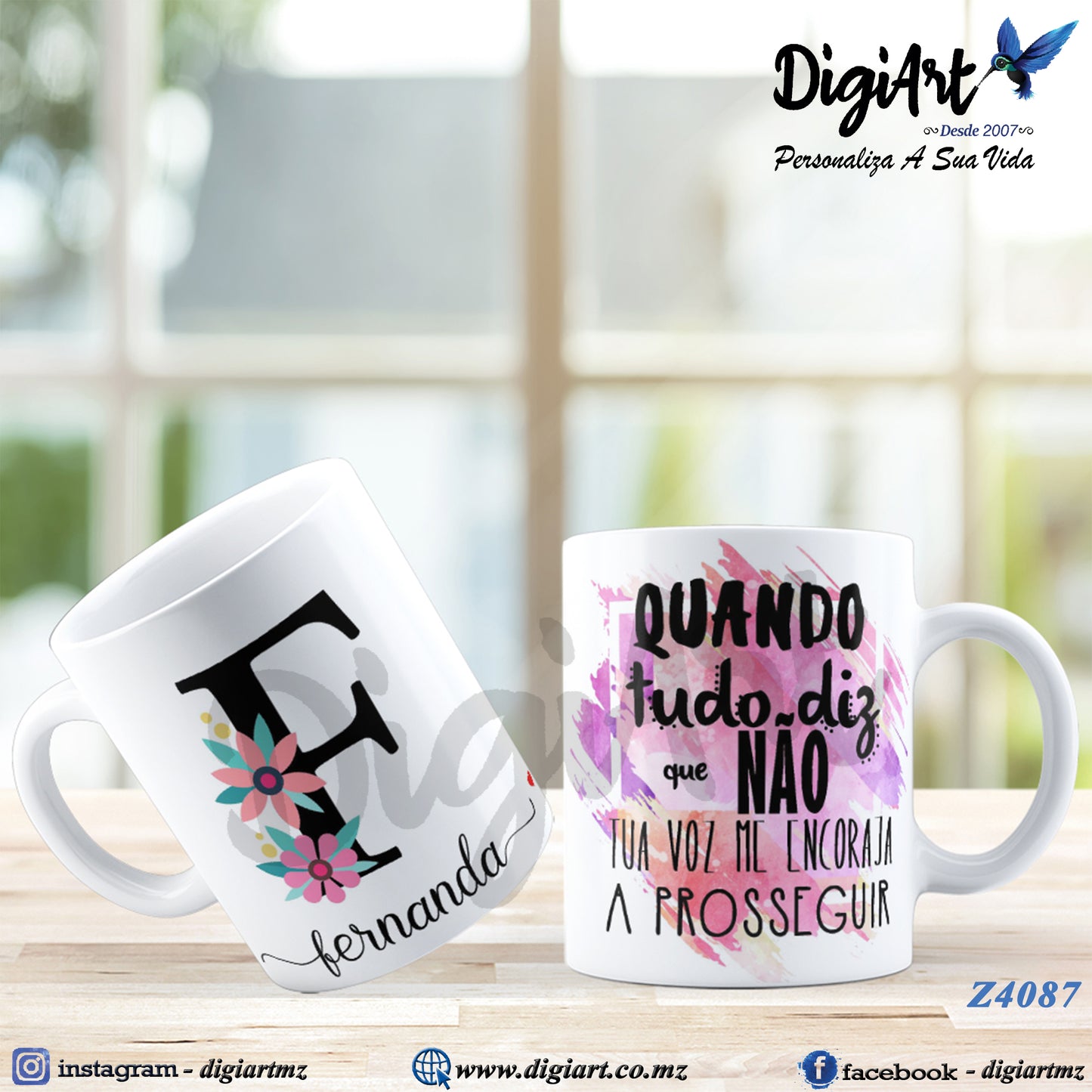 Design para Caneca Personalizada Alfabetos - 2