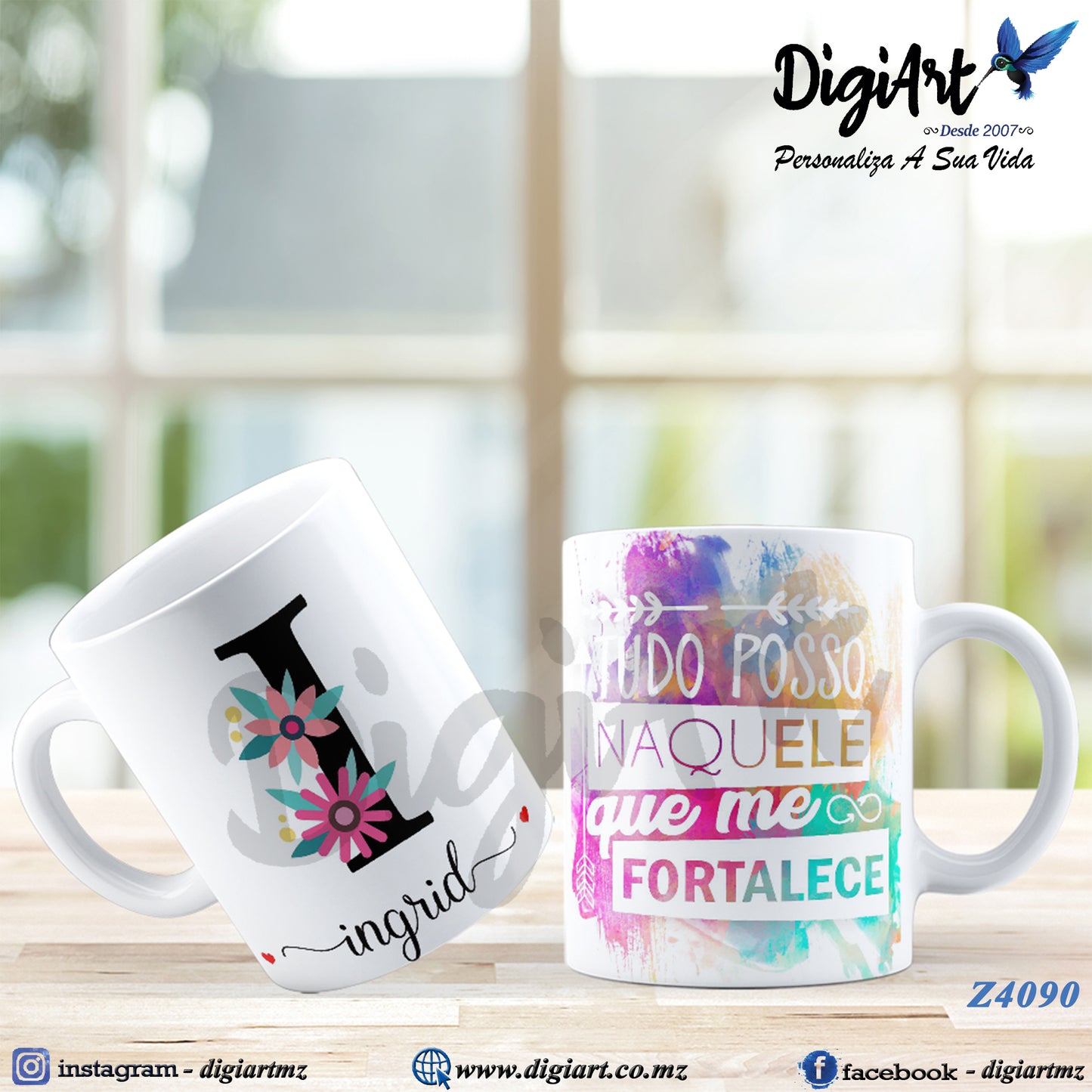 Design para Caneca Personalizada Alfabetos - 2