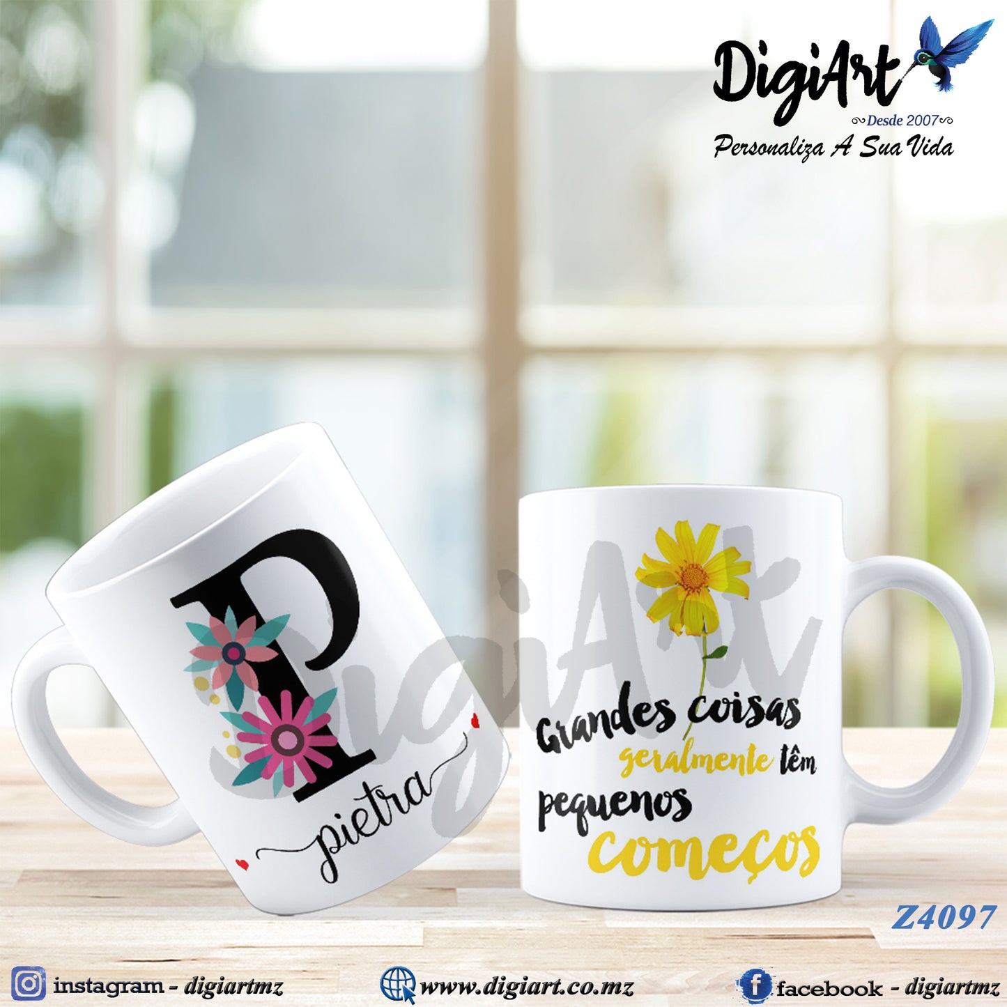 Design para Caneca Personalizada Alfabetos - 2