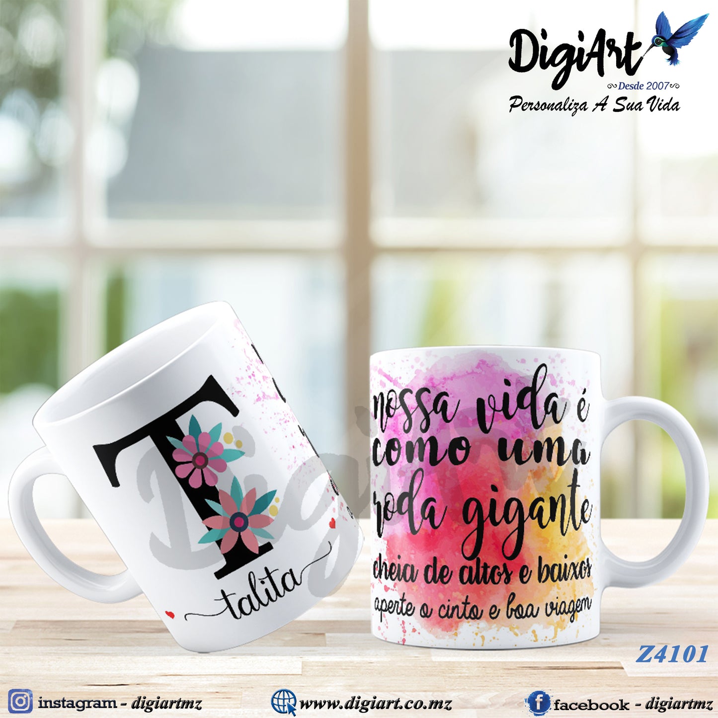 Design para Caneca Personalizada Alfabetos - 2