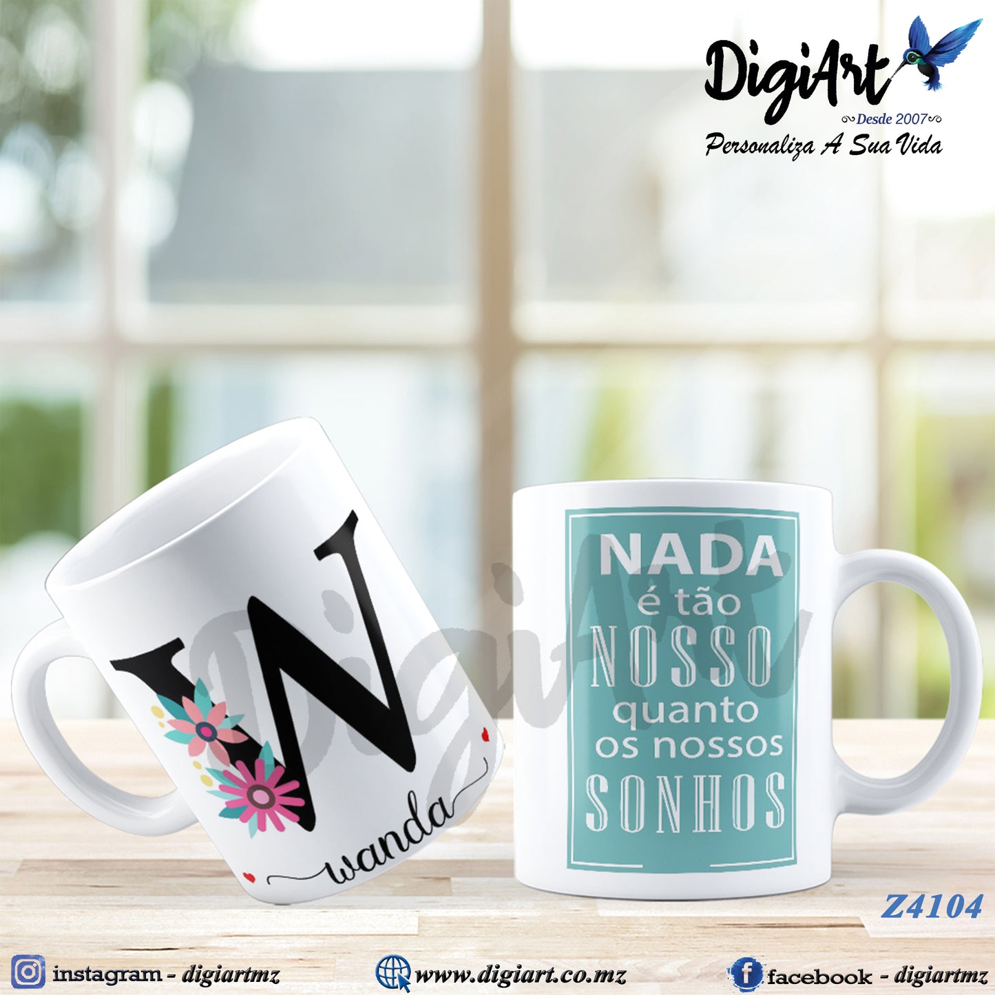 Design para Caneca Personalizada Alfabetos - 2