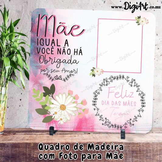 Quadro Quadrado para Mãe 35x35cm