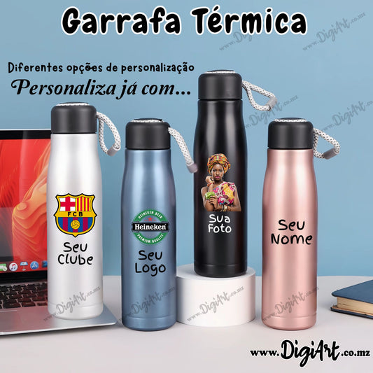 Garrafa Térmica Esportiva Personalizada 500ml – Inox