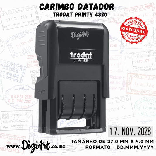 Carimbo Datador Automático Trodat Printy 4820