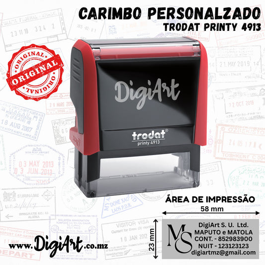 Carimbo Personalizado Trodat Printy 4913