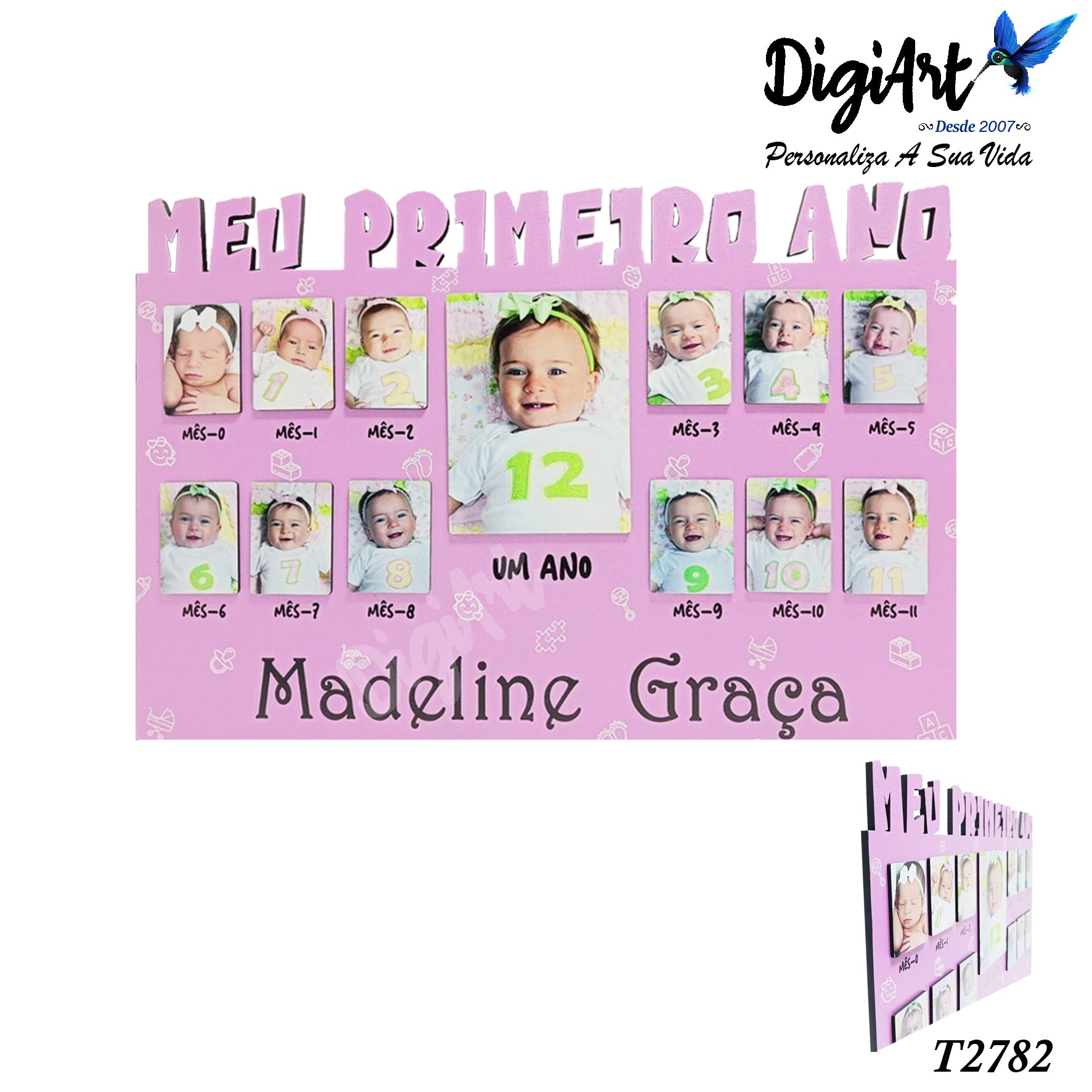 Quadro Meu Primeiro Ano C 13 Fotos Digiart Quadro Meu Primeiro Ano C 13 Fotos Digiart