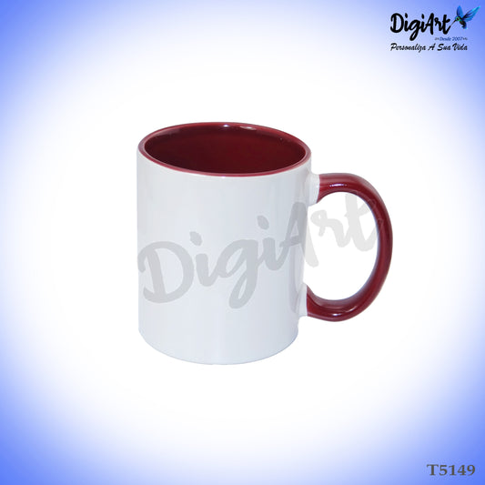 Caneca Personalizada Vermelho Escuro