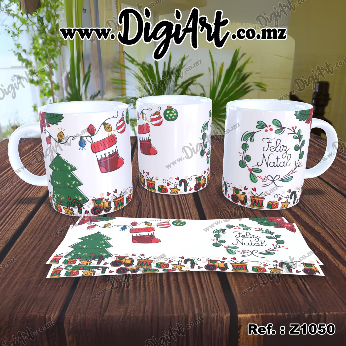 Design para Caneca - Natal Z1050