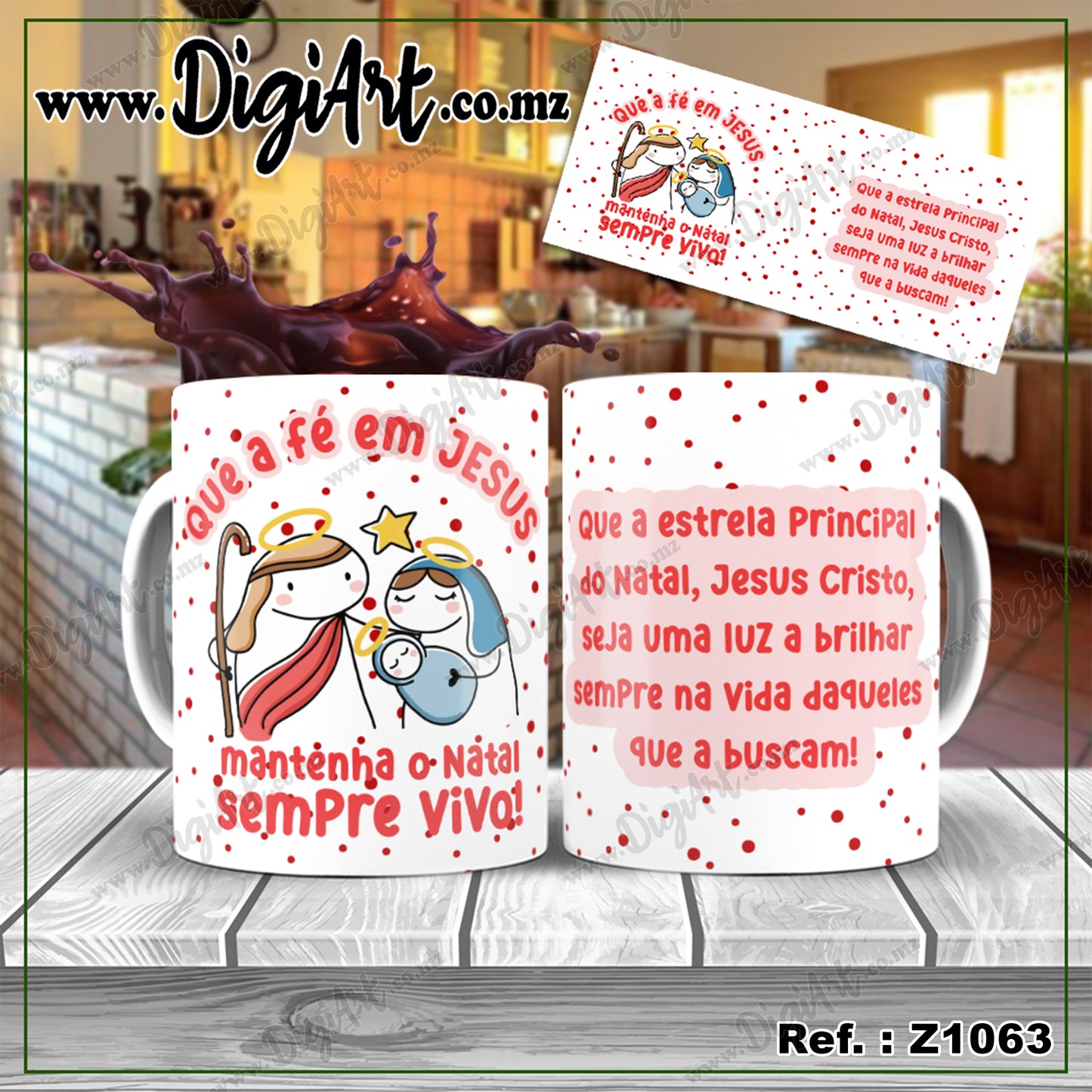 Design para Caneca - Flork Natal Z1063