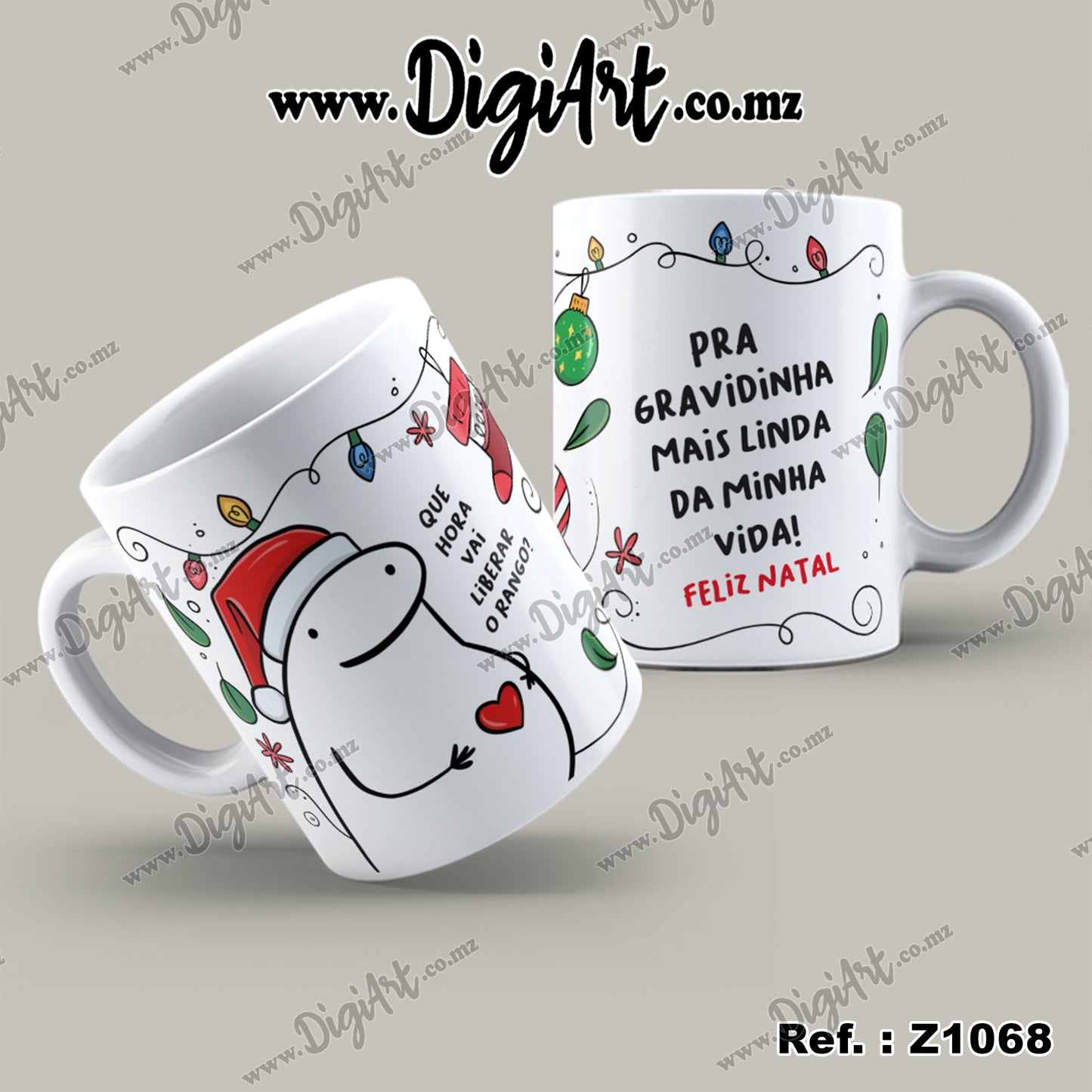 Design para Caneca - Flork Natal Z1068