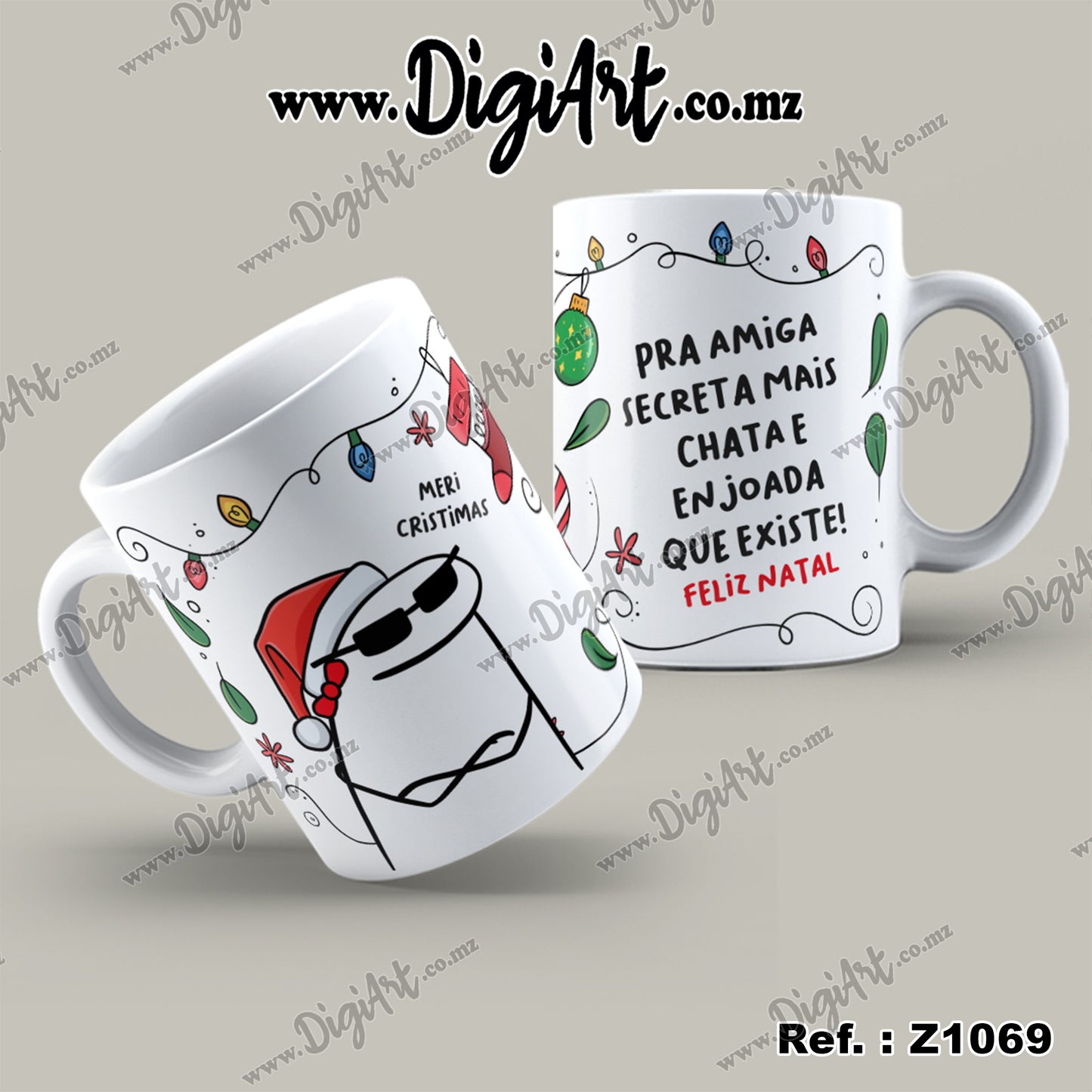 Design para Caneca - Flork Natal Z1069