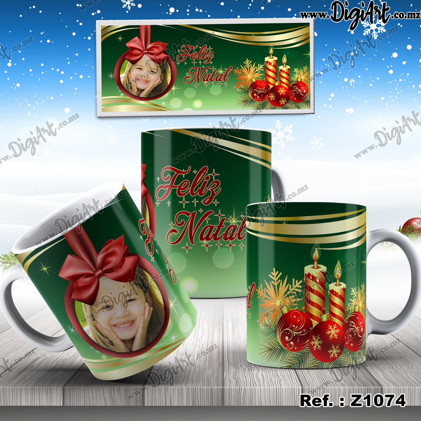 Design para Caneca - Natal Z1074